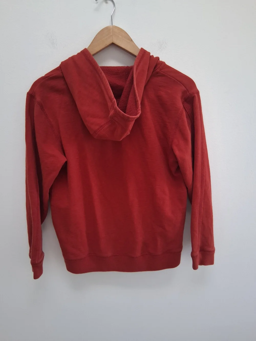Gymboree Kid's Burnt-Orange Zip Hoodie with 'SURF' Stitch Applique Size 10 Years